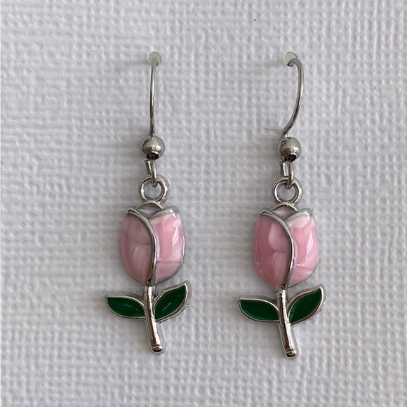 Assorted Springtime Tulip Earrings - Picture 4 of 6
